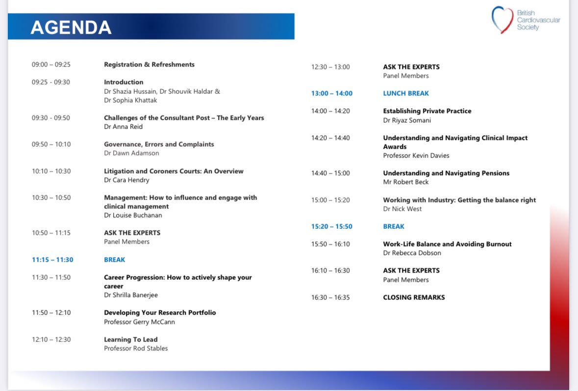 Calling senior trainees and New Consultants Do you understand: 🔹Pensions 🔹Clinical Imp awards 🔹Job plans 🔹Setting private practice Learn all that Cardiology training has not prepared you for BCS Early Consultant career course #ECCC24 📅1st March Register @BritishCardioSo