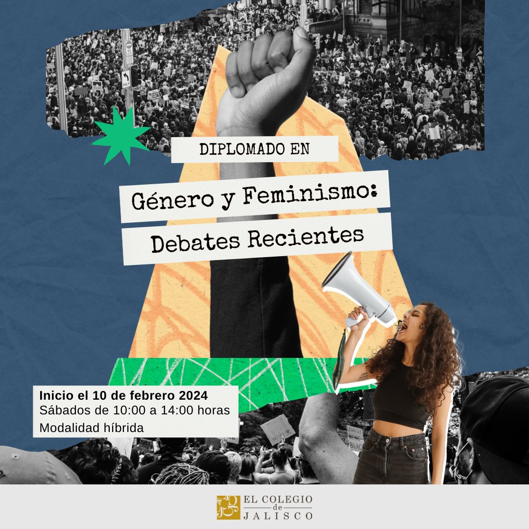 Coljalisco's tweet photo. Al concluir el #Diplomado en #Género y #Feminismo: Debates Recientes, la persona egresada del diplomado será capaz de definir y problematizar los feminismos a lo largo de la historia a la luz de los debates más recientes en el tema.

Más información:
https://t.co/Ki8ftFh3bA https://t.co/HrD6MaeYgN