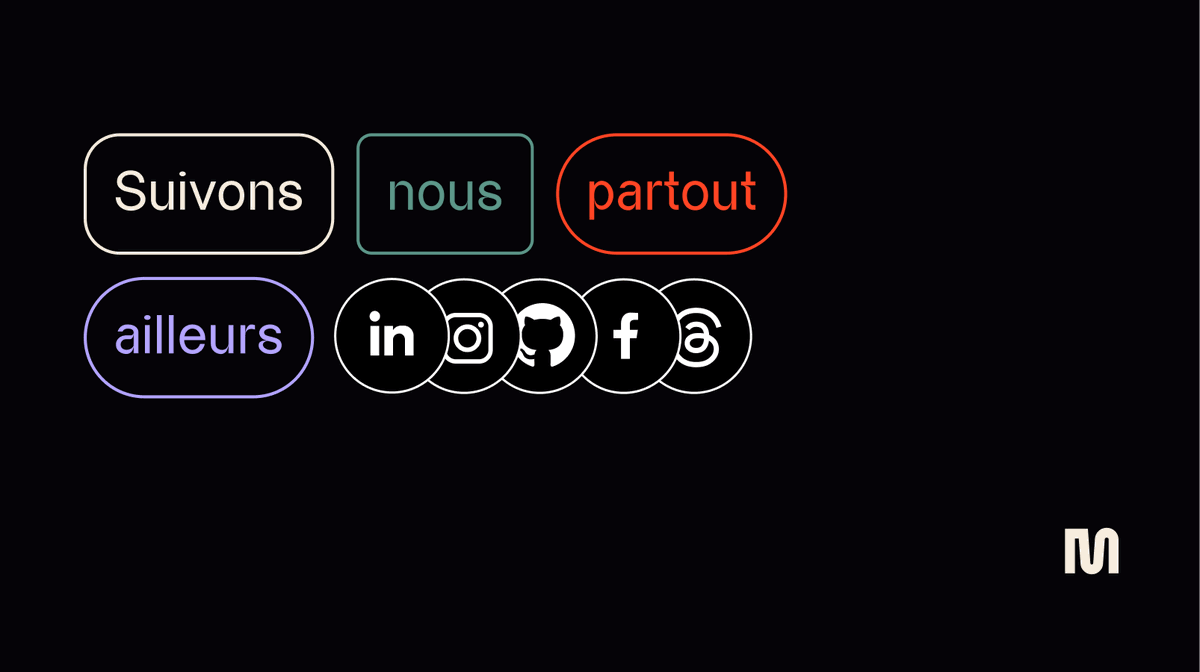 mirego's tweet image. Nous profitons de notre élan de changement pour tourner la page et partager notre toute dernière publication sur X.👋

Allez suivre @mirego sur toutes les plateformes sociales pour en savoir plus sur notre nouvelle image de marque.