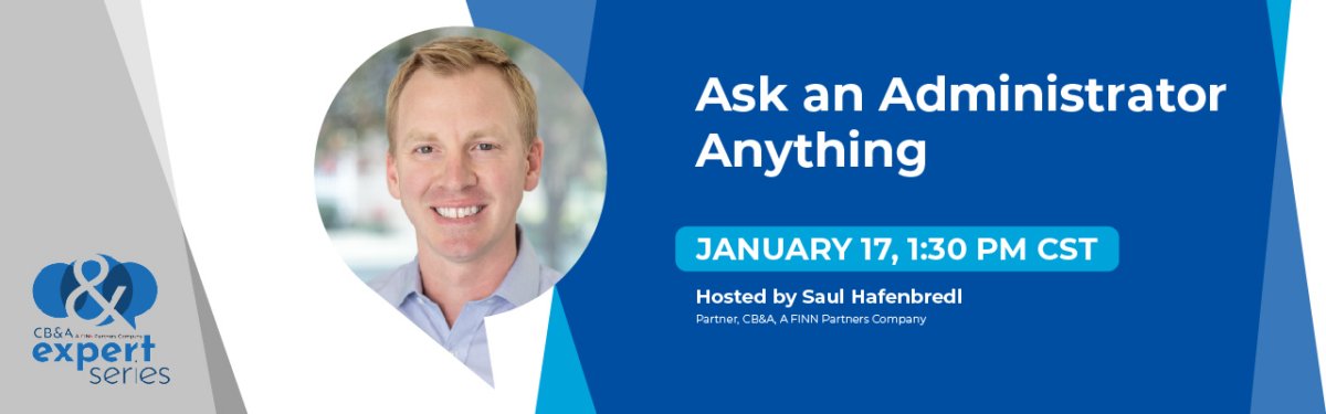 Join Saul Hafenbredl, partner at CB&A, for the CBA Expert Series: Ask an Administrator Anything on Jan 17th, 2024 at 2:30 PM EST. This event is a great opportunity to learn from experienced administrators. Ask them anything! k12leaders.com/events/cba-exp…