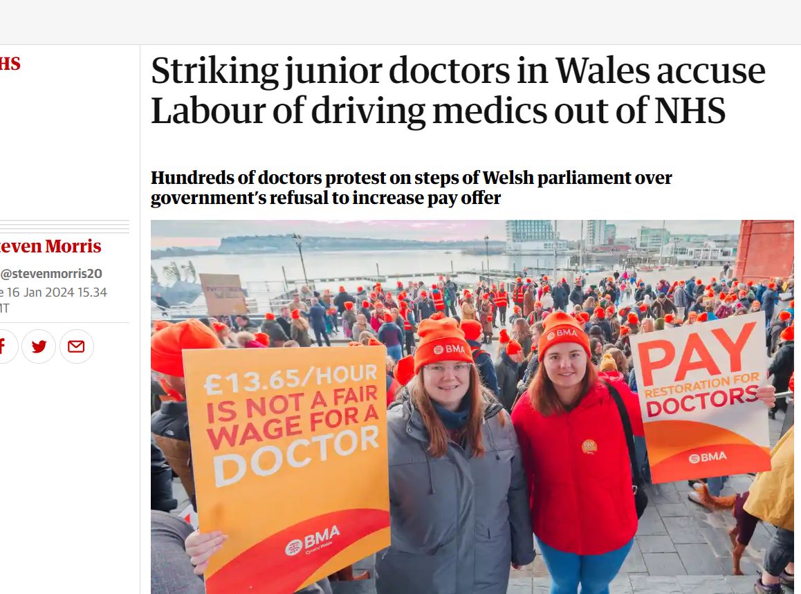 BMA_WRDC's tweet photo. “I’m bitterly sad to be on strike. I was meant to be on a twilight shift today, seeing patients coming up from A&amp;E. I want to be at work but the government has left us no option.”  

➡️https://t.co/kjWGbqisxq https://t.co/INnOVrnQS4