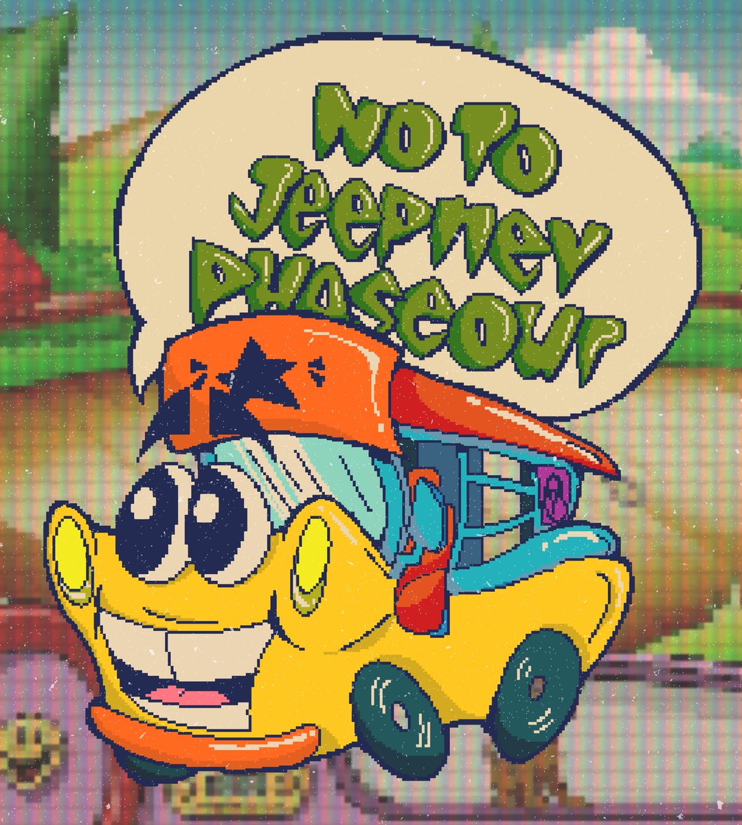 #NoToJeepneyPhaseout !!!!!!! prop art inspired by putt-putt saves the zoo :3