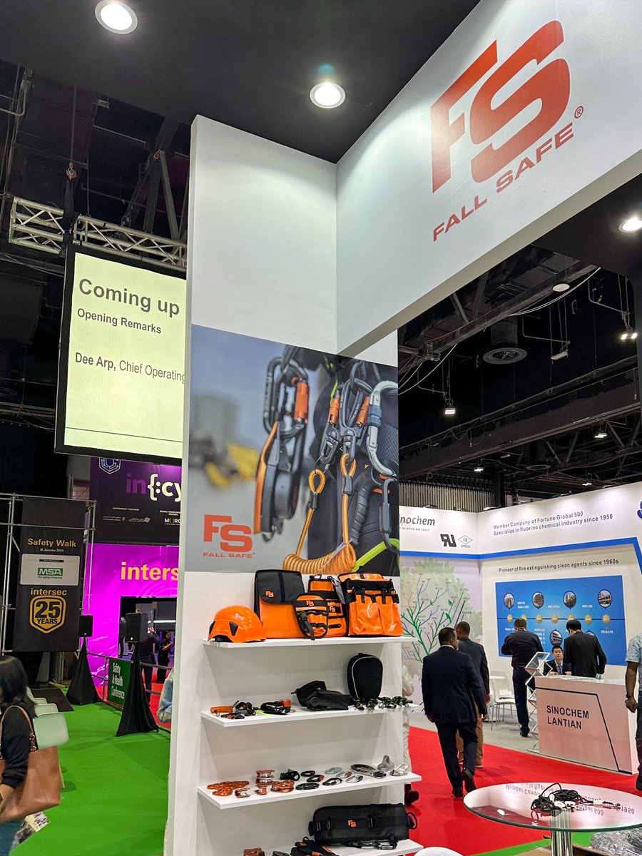 fallsafe's tweet photo. FALL SAFEยฎ started the 1st day of Intersec with a huge interest of its products and training services with visitors from the region and beyond.
Come and visit us at 7F28!
#SafetyAtHeight #FallProtection #WorkAtHeights #SafetyEquipment #Intersec #Intersec2024 #IntersecExpo https://t.co/TpRLutPd9D
