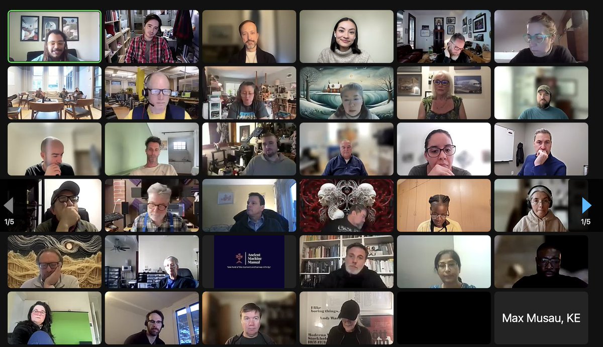 GM to 245 creatives live with <a href="/thehugxyz/">JJ</a> in our <a href="/StabilityAI/">Stability AI</a> Innovation Laboratory 🌞

Learning a lot from @andreoshea's insights on how AI's imperfection can press you to get imaginative in new ways and how <a href="/dan_sickles/">dan sickles</a>'s long career in film is intersecting with AI to empower