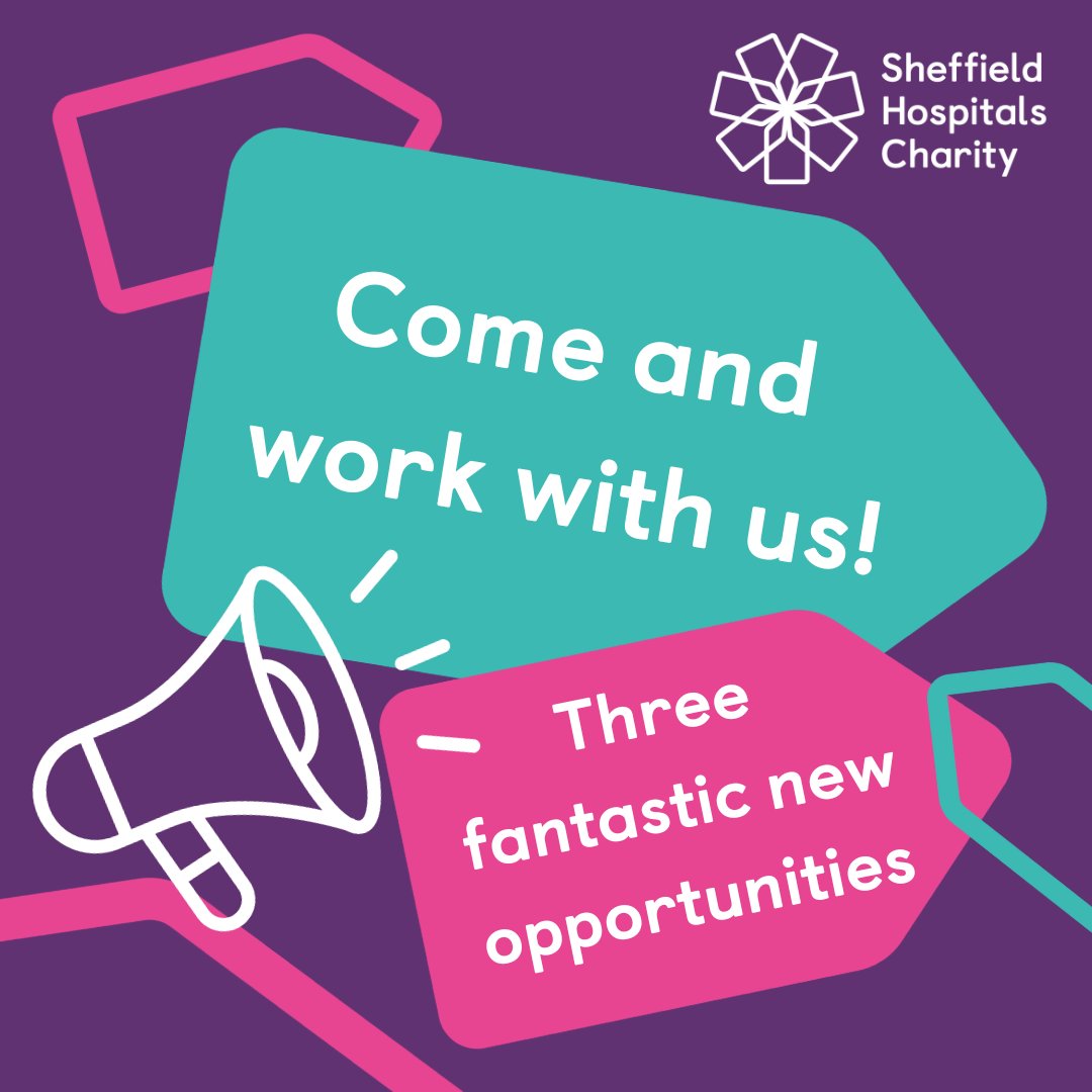 (1/4) We're hiring for three new roles in our fantastic team! 🎉 All applications close midday on Monday 22nd January 2024 To see our vacancies and full job descriptions, as well as details for applying, go to: sheffieldhospitalscharity.org.uk/vacancies #sheffieldjobs #charityjob #charityjobs