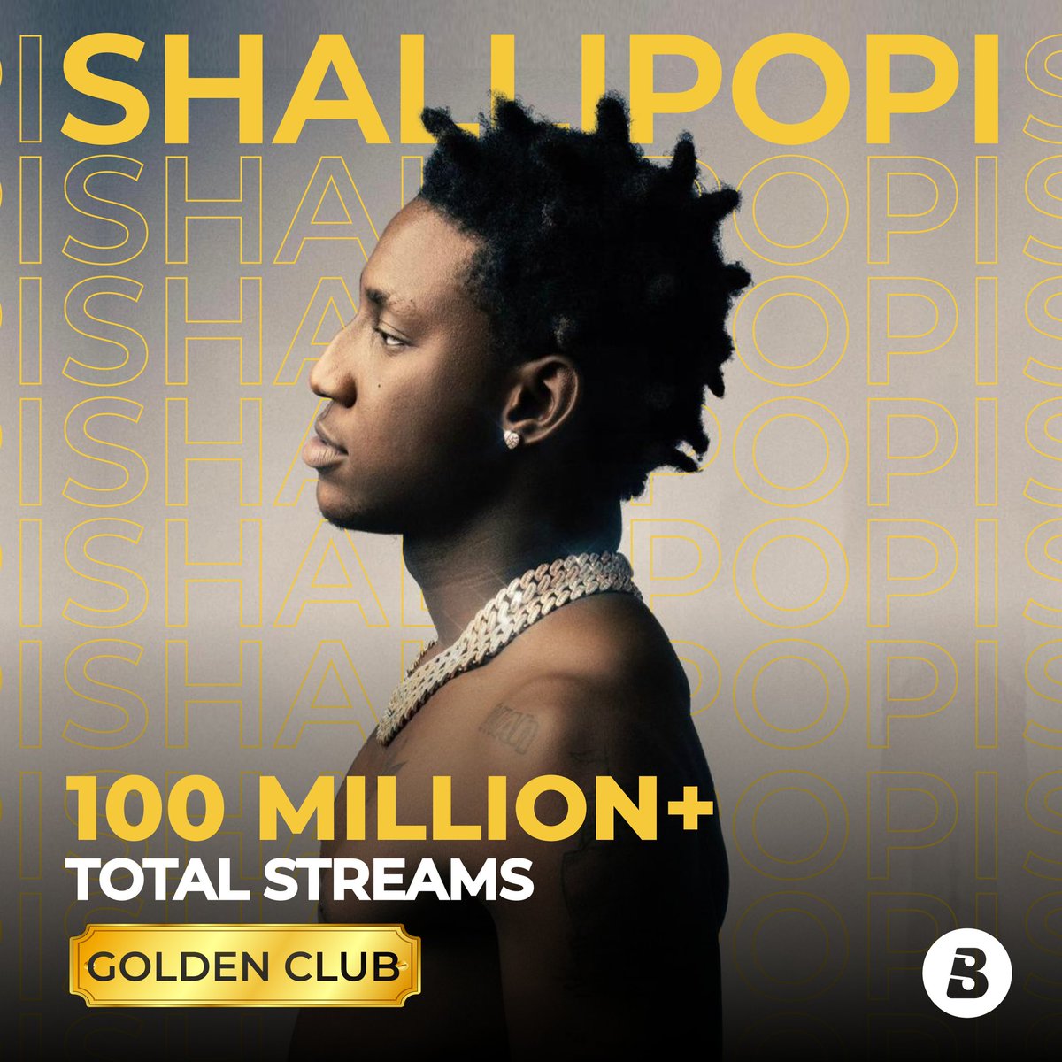 Congratulations to Pluto presido @plutomaniapopi  as he joins the #Boomplaygoldenclub for surpassing 100million stream milestone. 

Evian is active 🔥