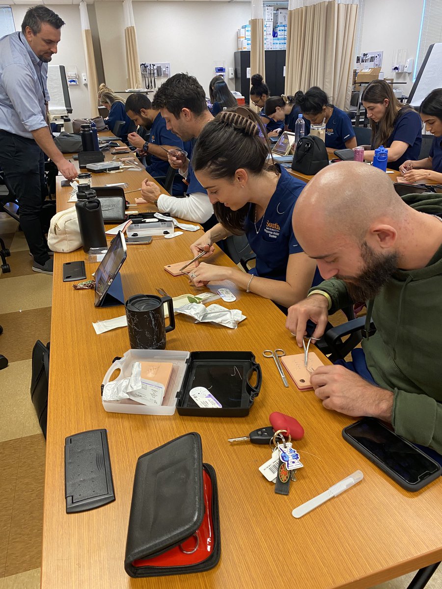 SouthU's tweet photo. 🪡 #SouthUniversity, West Palm Beach #PA students practice #suturing & stitching in class. 🥼
Interested in our PA Program? https://t.co/OTLiS5Asjs
#HandsOnLearning #PASchool #PracticeMakesPerfect #PAStudent #PhysicianAssistant #PhysicianAssociate #SuturePractice #Stitches https://t.co/IvTDoYkLbD