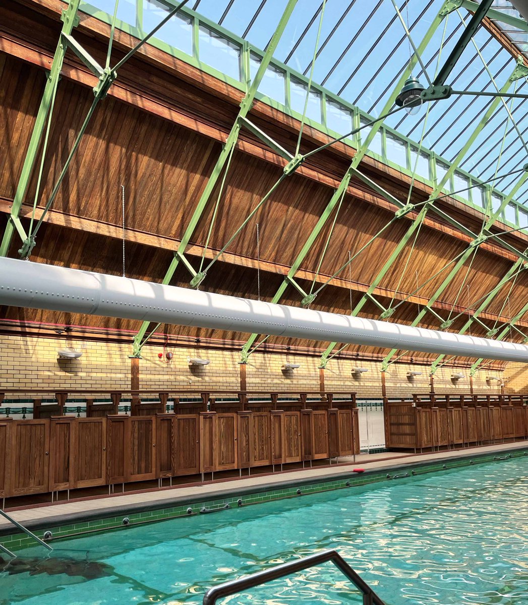 seven_arch's tweet photo. The National Lottery Heritage Funded project at @withingtonbaths is now completed. It’s great to see the outcome of the refurbishment since commencing work in 2019, and the positive impact this has had on the local community using the building. #enrichingheritage #manchester https://t.co/FtzwQ0PiRh