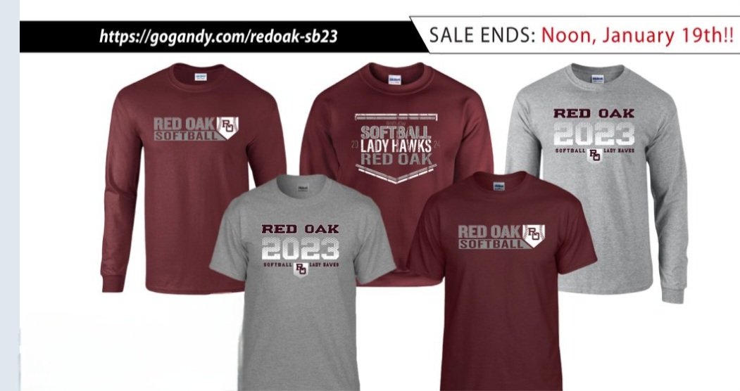 rohawksoftball's tweet photo. Get your ROHS Hawk Softball fan gear! Sale ends this Friday (Jan. 19th) at noon! #hawknation #rohssoftball
https://t.co/5dSMPnCRSU
@redoakisd @roisdathletics @rohighschool https://t.co/buFuCwv792