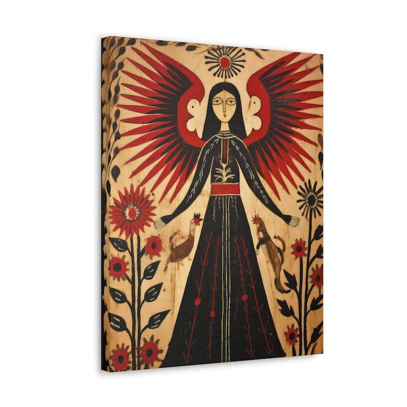 Dive into the mystique with 'Folk Art Depiction of Lilith #4' 🎨. A canvas piece that's as enigmatic as it is captivating. #MysticalCanvas #LilithInArt #FolkArtLove #UniqueArtPiece

 - Etsy buff.ly/48sJS16