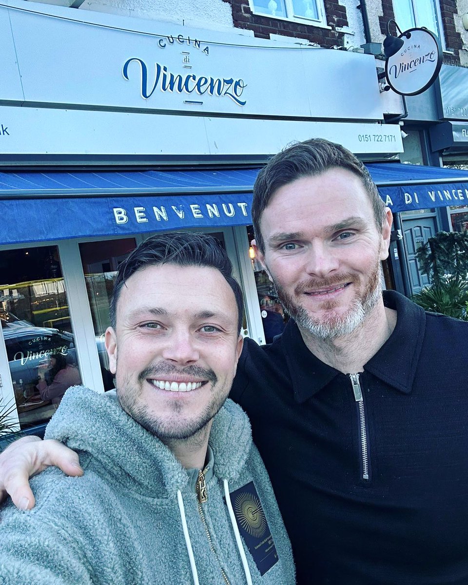 suttonra's tweet image. Great catch up after 5 years with my old Tranmere teammate Andy Mangan, by far the funniest guy I’ve come across in football. What a man! Great to see him doing so well &amp;amp; loving life 💙