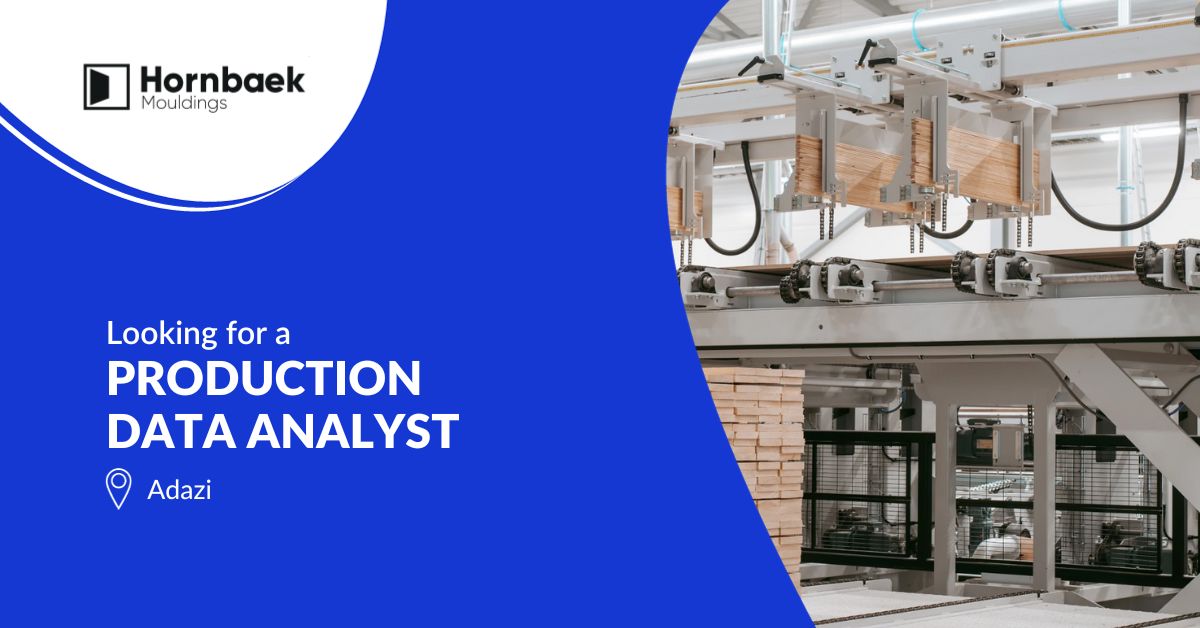 Hornbaek Baltic is looking for a PRODUCTION DATA ANALYST! If you have solution-oriented and structured personality, as well as ability to work with a large amount of information, find out more here: bit.ly/3RZ5gUA