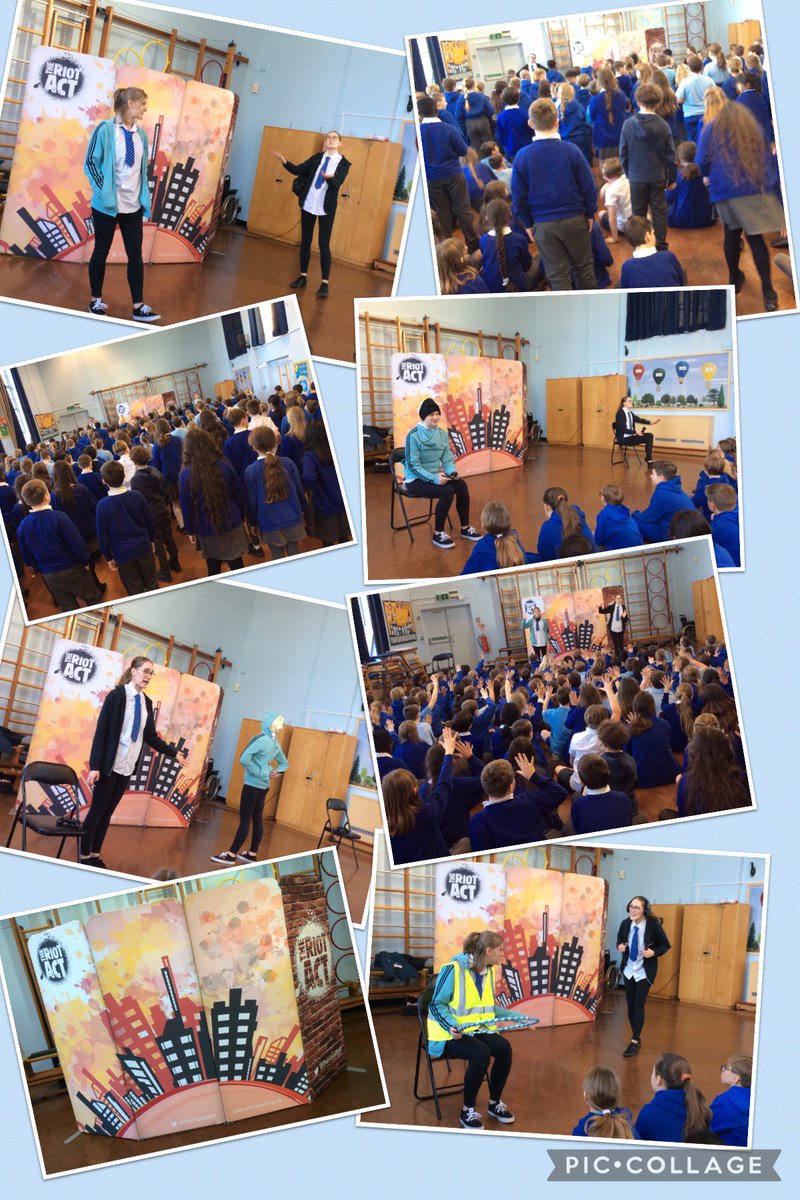 Year 5 and 6 have taken part in a drama-based workshop. They learnt about road safety, travelling independently near roads and the importance of improving local air quality. @theriotactuk #branfilcvlovelearning #RoadSafety