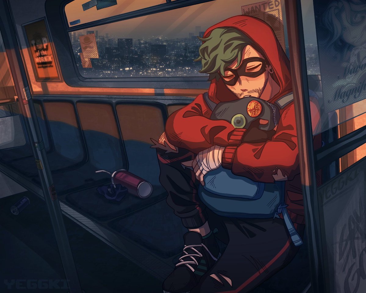 Yeggmori's tweet photo. Heroes need to rest too. // #ALTRVERSE #jseegos #septicart #Jackieboyman https://t.co/XD22FnIPan