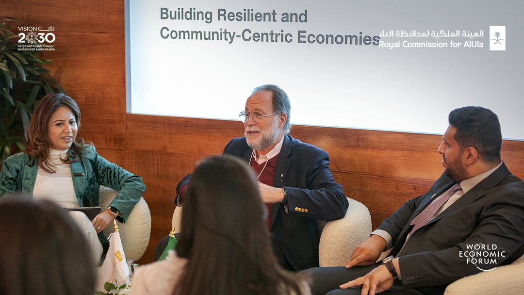 RCU_SA's tweet photo. In an exploration of the way SMEs are critical to developing inclusive, diverse, and resilient economies, the @RCU_SA #WEF24 Pavilion's panel, "Building Resilient and Community-Centric Economies", highlighted policies and programs that should be in place to unlock their potential https://t.co/DRbfUcGwac