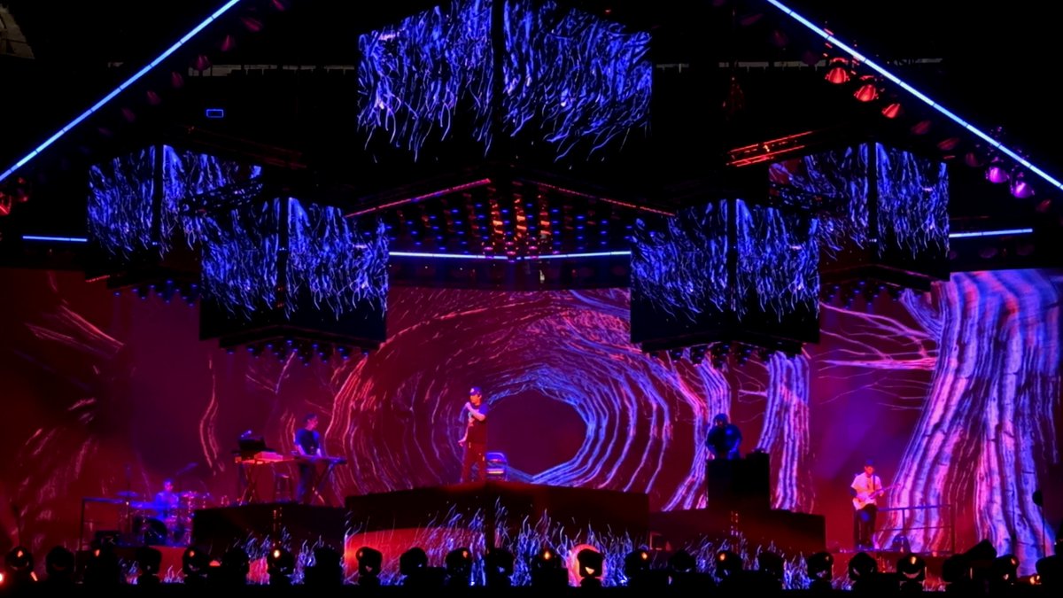 notchvfx's tweet photo. “Overall, with its deep post-effects toolset, Notch empowered the team to improvise, explore, and build the show without having to spend precious time waiting on the relatively slow export times in traditional finishing tools," says @VjCtrldChaos, 3D Artist at @immanent_vj, about their work with @effixx for @sushitrash.

https://t.co/gsYMtQv8PE

#madewithnotch