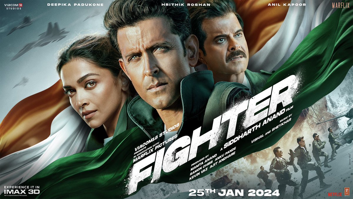 #FighterTrailer has created Solid impact and BMS count of #fighter now has crossed 1 Lakh mark. 🔥 
Now it is up to the team to increase the hype and create a base for stronger opening. 

Can you predict the final BMS count? 😇