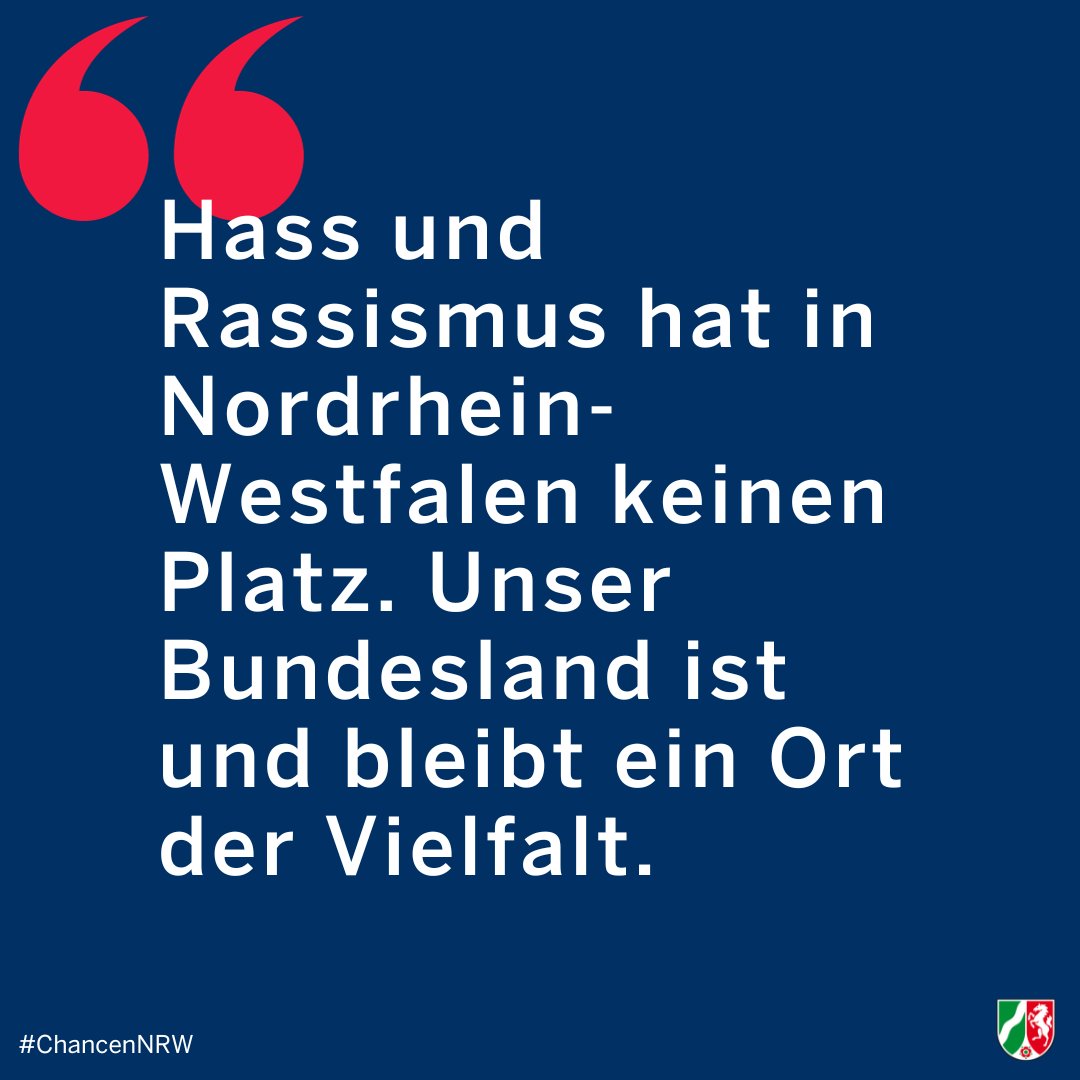 Aus aktuellem Anlass: Die Landesregierung tritt allen Formen gruppenbezogener Menschenfeindlichkeit konsequent entgegen. Hass und Rassismus hat hier keinen Platz. NRW ist und bleibt ein Ort der Vielfalt – und das ist gut so! #correctiv #Rechtsextremismus #GegenRassismus #Vielfalt