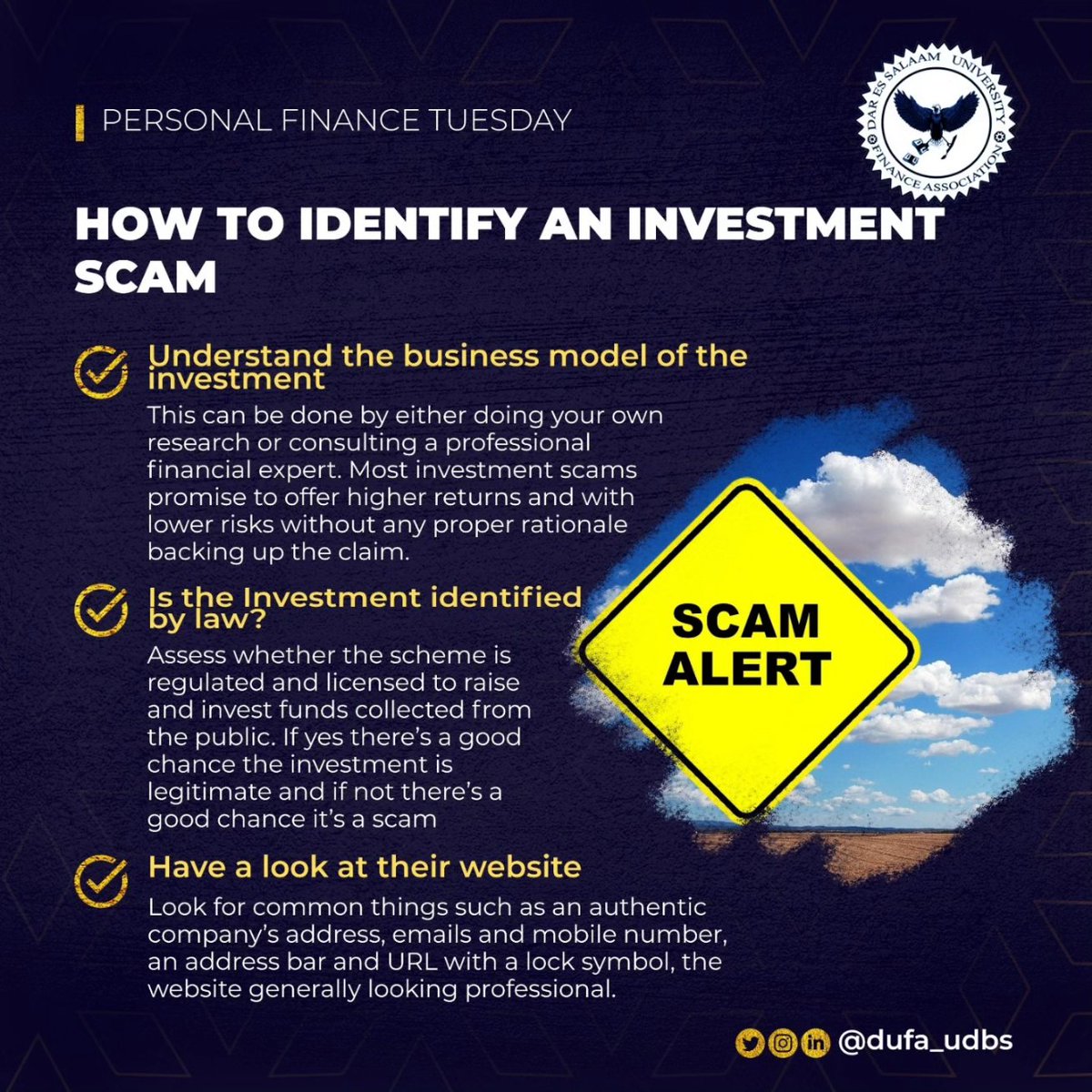 UDSM Finance Association tweet media