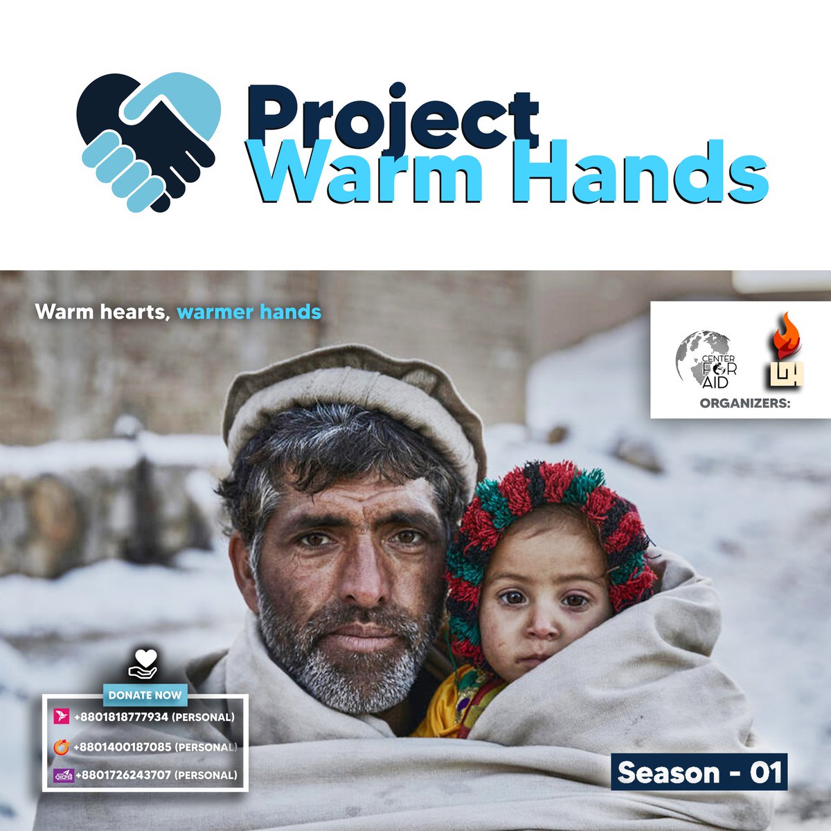 centerforaid's tweet photo. The winter clothing and blanket distribution festival of "Project Warm Hands - Season 01" is going to start on 19th January. All are invited to conduct the festival successfully. Thank you. 

#ProjectWarmHands #winteraid #donatenow #CFA #centerforaid #projectanirban https://t.co/3HvME0YMfi