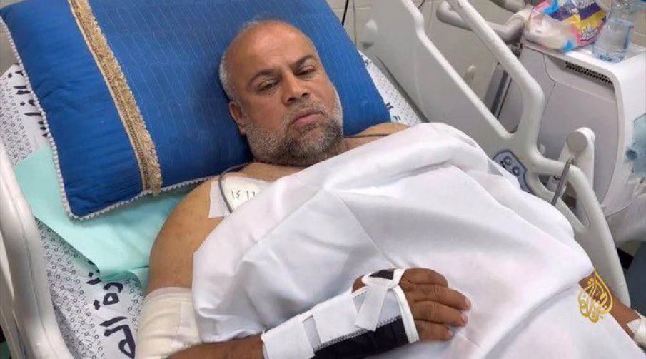 Our hero, the man of the year Wael Al-Dahdouh has left Gaza for medical treatment. His wife, daughter, two sons, grandchild all killed by Israel. His own life almost taken multiple times. A symbol of Gazan resilience. May Allah heal all his wounds, physical and emotional. Ameen