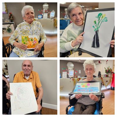 Abbot Care Home unveils art exhibition to showcase residents’ artistic talents bit.ly/48Q1Av2 @excelcareuk