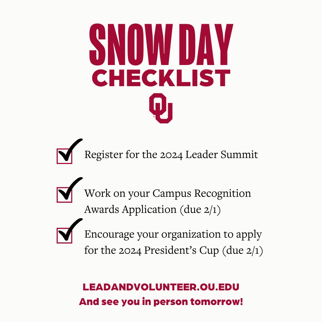 OU Leadership & Volunteerism tweet media