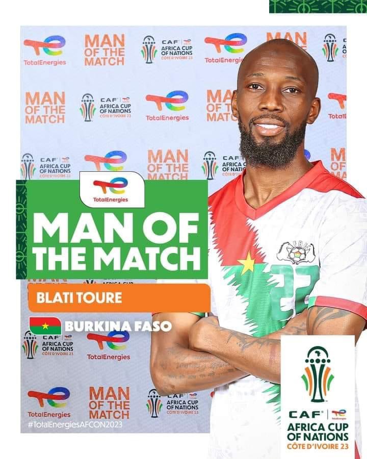 Dieuson1's tweet photo. Ibrahim Blati Toure 🏇est le Joueur du Match Burkina Faso 🇧🇫 vs Mauritanie 🇲🇷
#BFAMRT | #TotalEnergiesAFCON2023 https://t.co/BRorXm8cTE