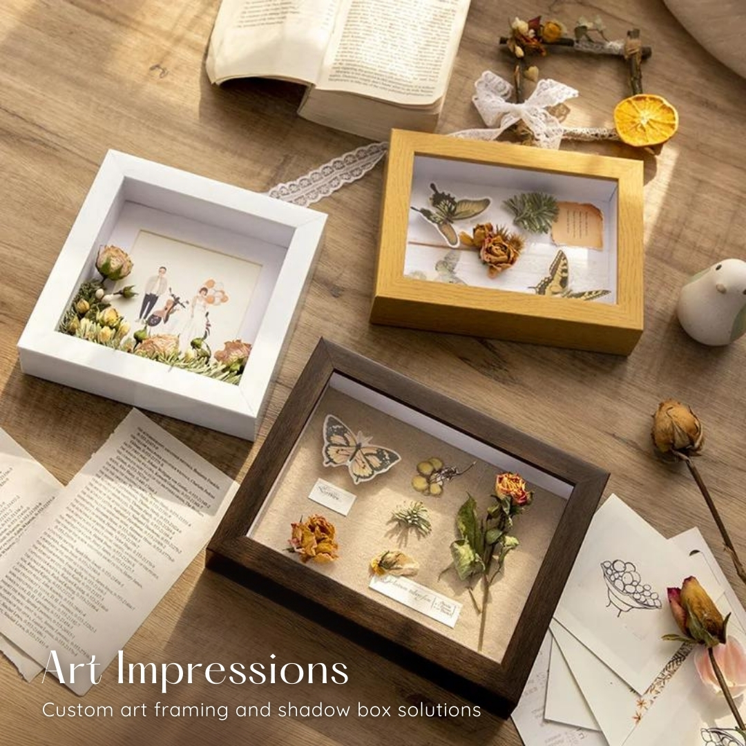 TColleyville's tweet image. Display your most tender memories with a shadow box! 
Visit Art Impressions at Town Center Colleyville to immortalize your special moments with a beautifully crafted custom shadow box. 
🖼️✨ #customframing #shadowboxes #towncentercolleyville #colleyvilletx
