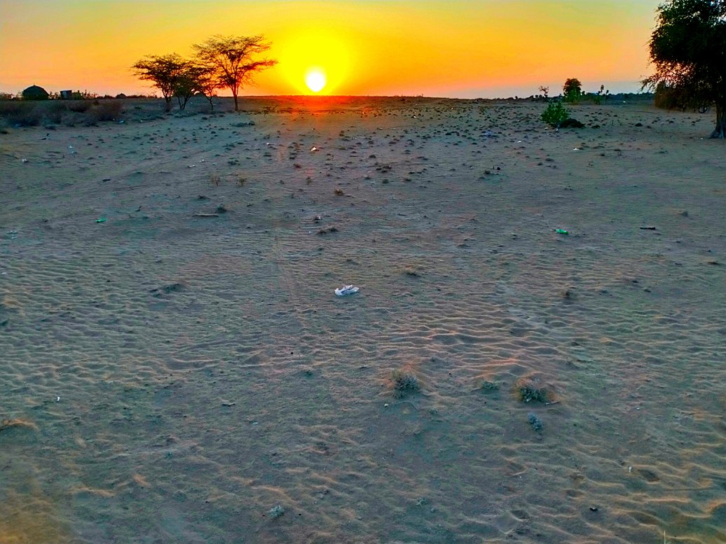 Sunset vibes and happy times,this is natukon suguta valley, turkana county.