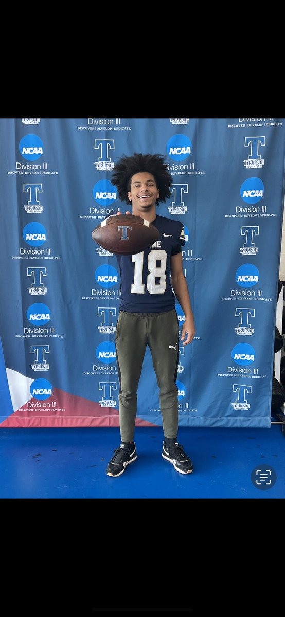 BenjamineMarti2's tweet photo. After a great visit and conversations with coach Riley I’m very very blessed to receive my first ncaa offer from Trine University💙🤍. Thanks to the man above @CoachAbbs @CoachKSnow @CoachCodyFrench https://t.co/McUfTxT7zq