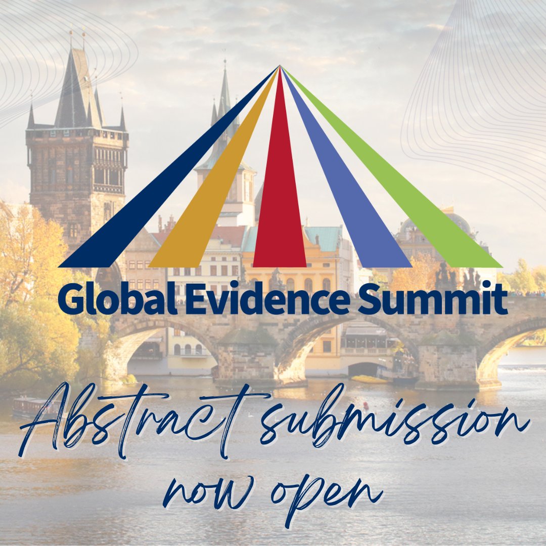 Following the launch of the Global Evidence Summit 2024, you are invited to submit your abstract and/or workshop before 21 Feb 2024.  Learn more and submit 👉 ow.ly/epgv50QpNJN #GES2024

<a href="/JBIEBHC/">JBI</a>
<a href="/GIN_member/">GIN Member</a>
<a href="/campbellreviews/">The Campbell Collaboration</a>
<a href="/GESummit/">GESummit</a>
<a href="/cochranecollab/">Cochrane</a>