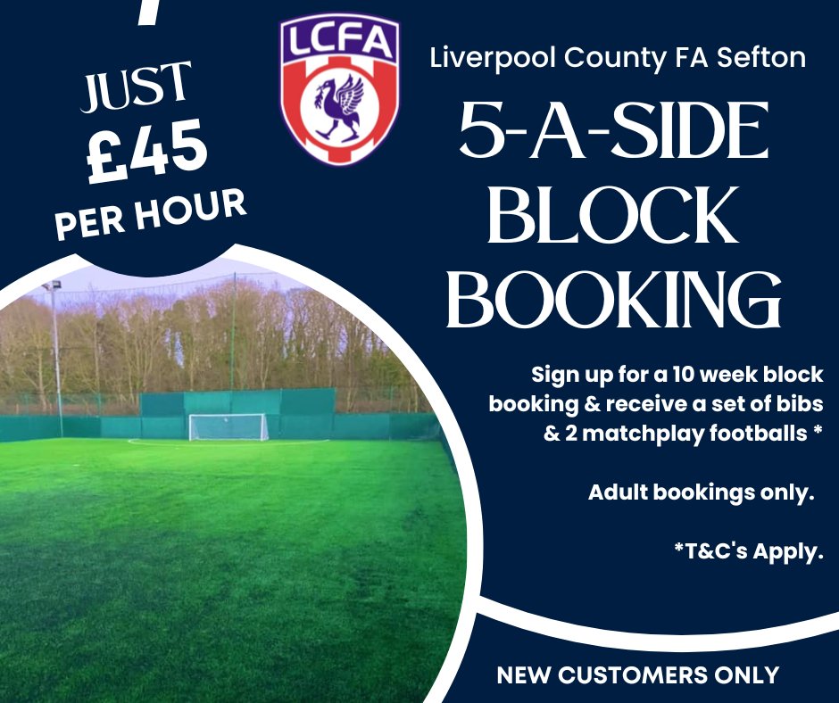 Looking to start a Block Booking ⚽. Enjoy the perks of our new deal. Call 0151-523-4488 Opt 1 to book now.