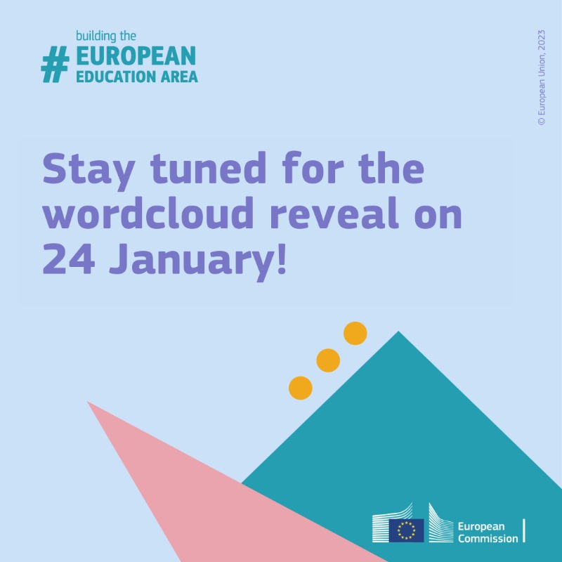 EUErasmusPlus's tweet photo. 2️⃣​0️⃣​2️⃣​4️⃣​ Time to unlock our potential!

⛅​ Join us in co-creating the European Education Area wordcloud, reflecting our 2024 learning aspirations.

And stay tuned for the wordcloud reveal on 24 January! 🤳