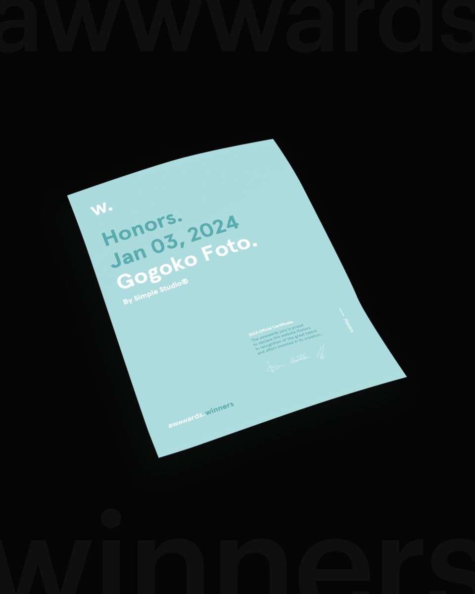 simplestudio_is's tweet photo. We’re thrilled to share that Simple Studio® received an Honorable Mention by Awwwards for our latest web design project, Gogoko🏅

This has been project where we worked closely with the client to achieve an outstanding result 🤝🏻 

Give it a look here: https://t.co/g9yy8FmB1t https://t.co/bdG3XjhNkF
