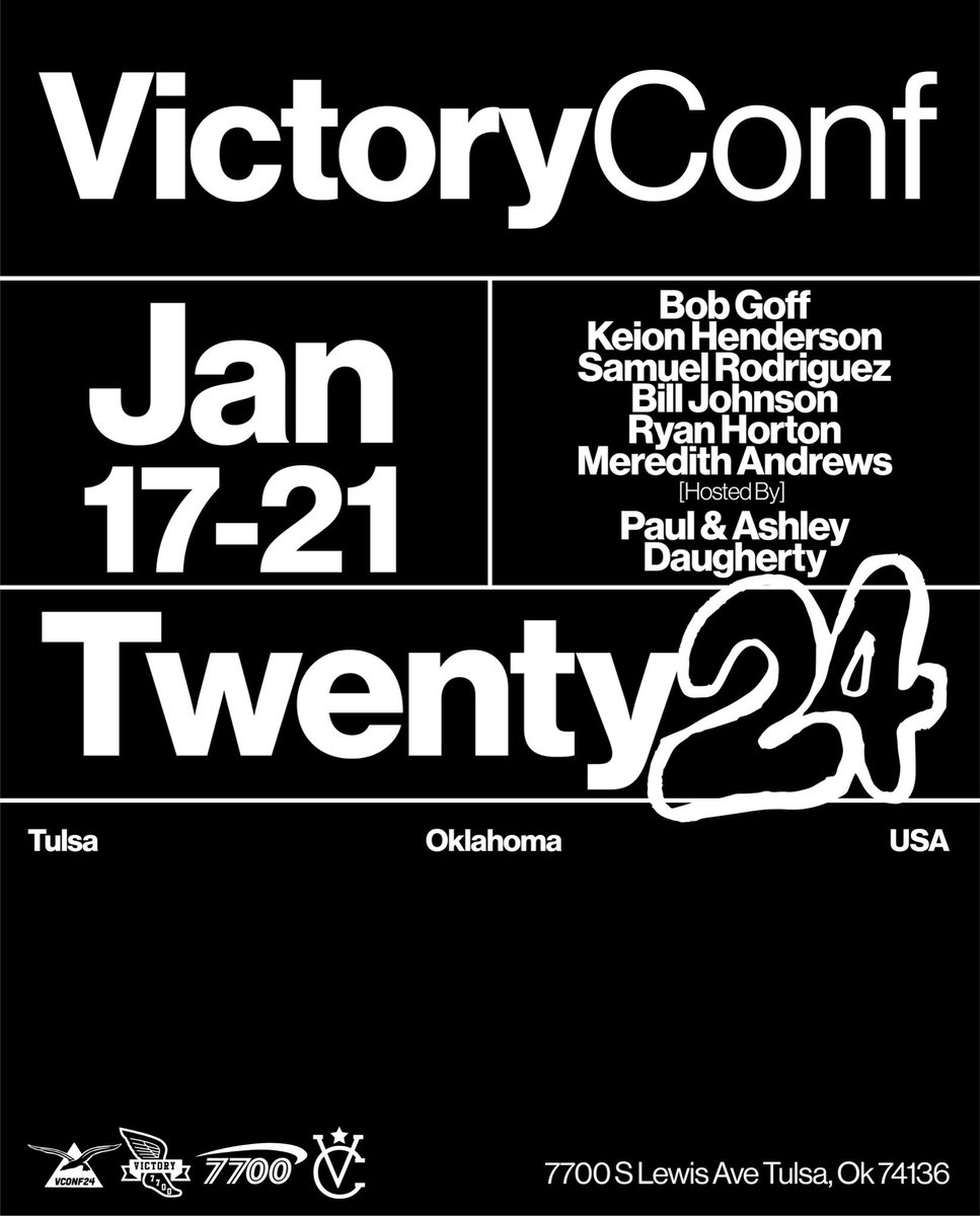 PaulDaugherty's tweet photo. We are one day away from #VCONF 2024 🎉

The reason why we do this conference in January 
is to start our year off 
with placing 
Jesus as No.1#
&amp; to take intentional time 
to hear a word from 
the Lord. 🙏

Join us live or online 
👇here’s info https://t.co/XTtFdn7tM9 https://t.co/THQnfUsFiK