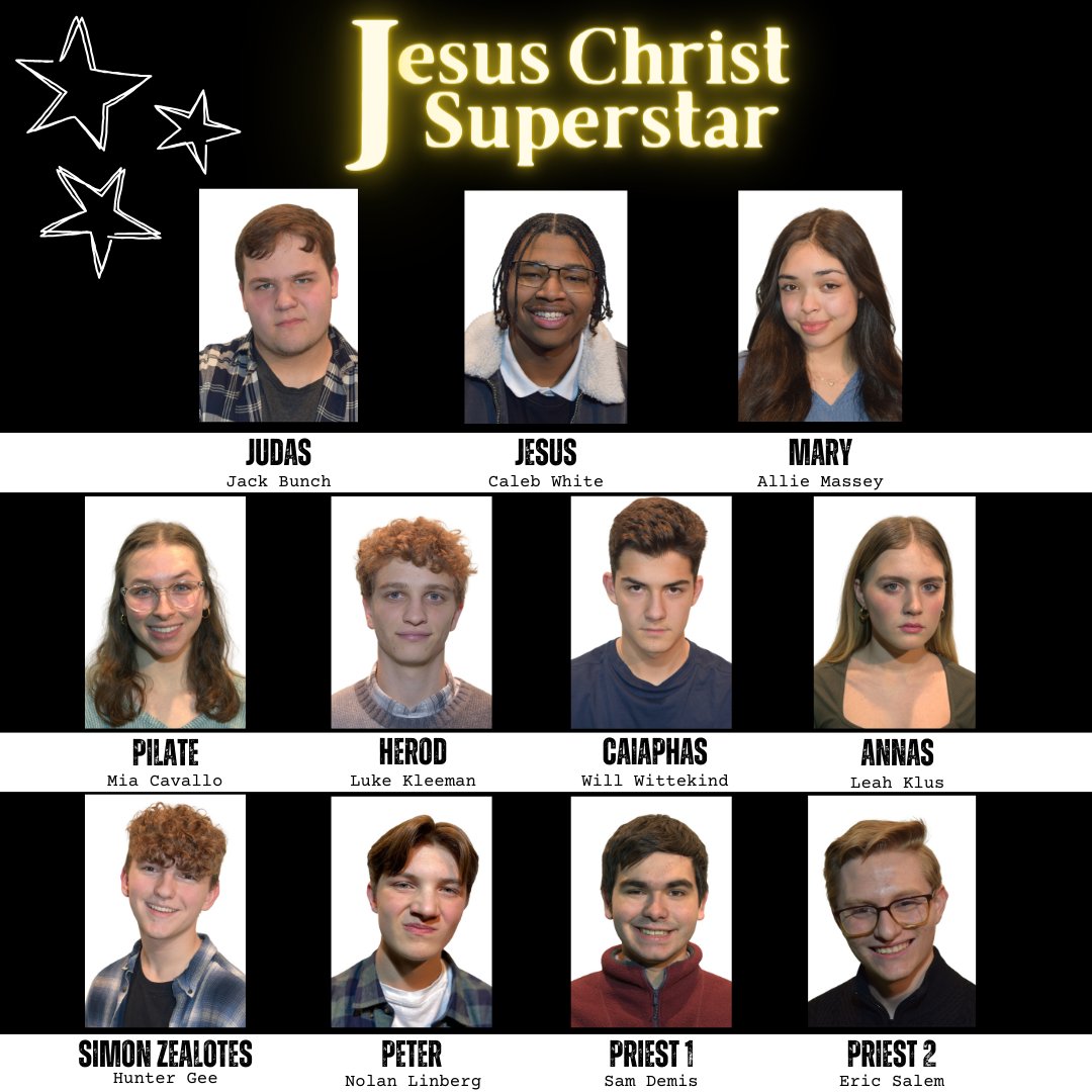 txproductions's tweet photo. Theatre Xavier is proud to announce the cast of Jesus Christ Superstar!! Tickets go on sale April 5th https://t.co/SIDyfoBcdT