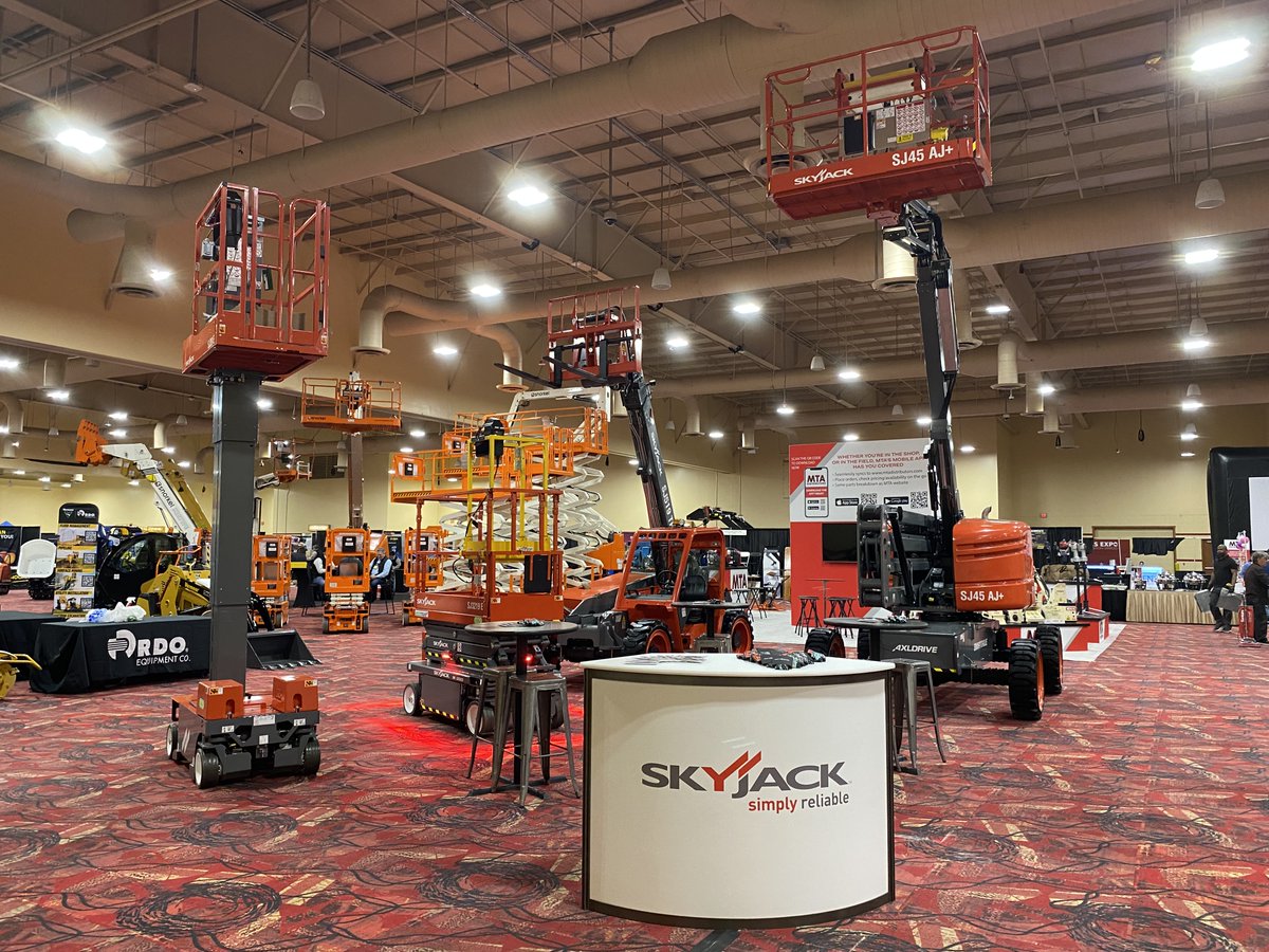 SkyjackInc's tweet photo. It's show time! Be sure to visit us at the Rental Rally, booth #901. Check out our latest in sustainability and reliability.
#SimplyReliable #Tradeshow https://t.co/GLa1nNgmyP