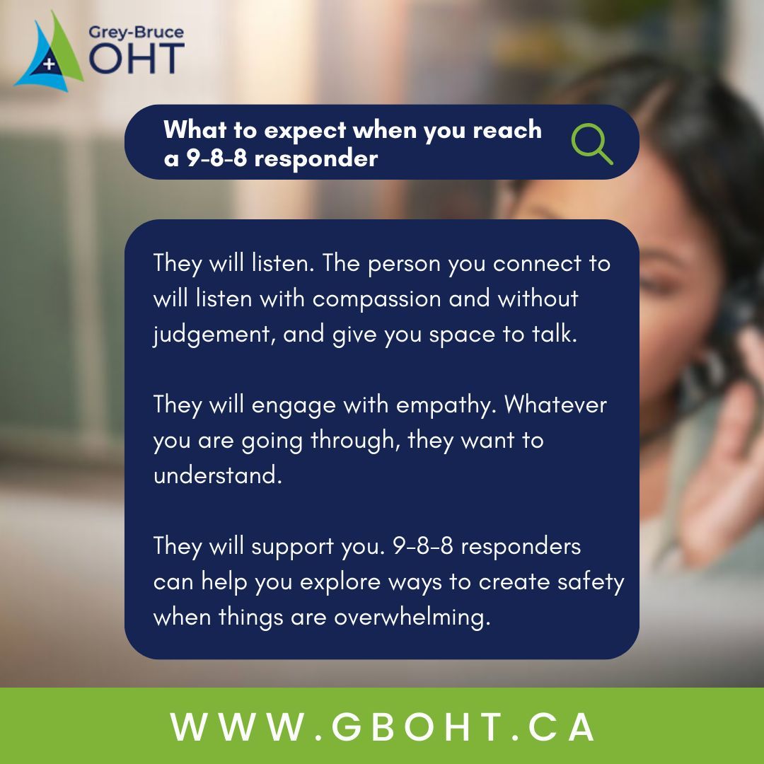 greybruce_oht's tweet photo. People across Canada can call or text 9-8-8, a new three-digit service, for help when they need it most.
To learn more, visit https://t.co/QPRBGFOBXQ.
#CrisisHelpline #MentalHealthMatters #MentalHealthSupport #SuicidePrevention #OHT #OntarioHealthTeam https://t.co/UR7HfzAm6g