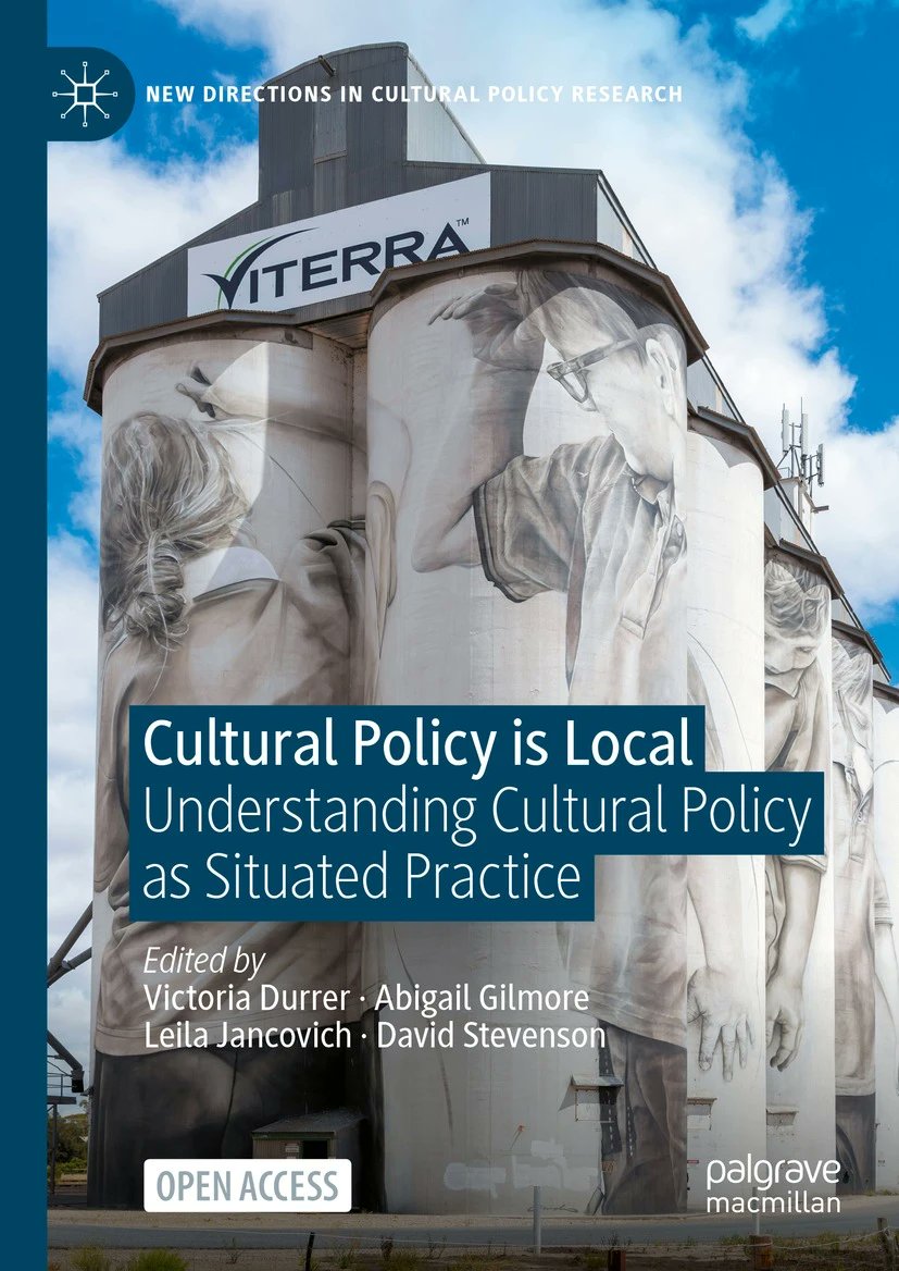 This go-to volume for cultural policy people getting on board with the local is completely OA - chapters by @bethanyrex @rikesitas @elereda Helen Graham @VDurrer @zoebulaitis David Bell Lourdes Orozco & more link.springer.com/book/10.1007/9…