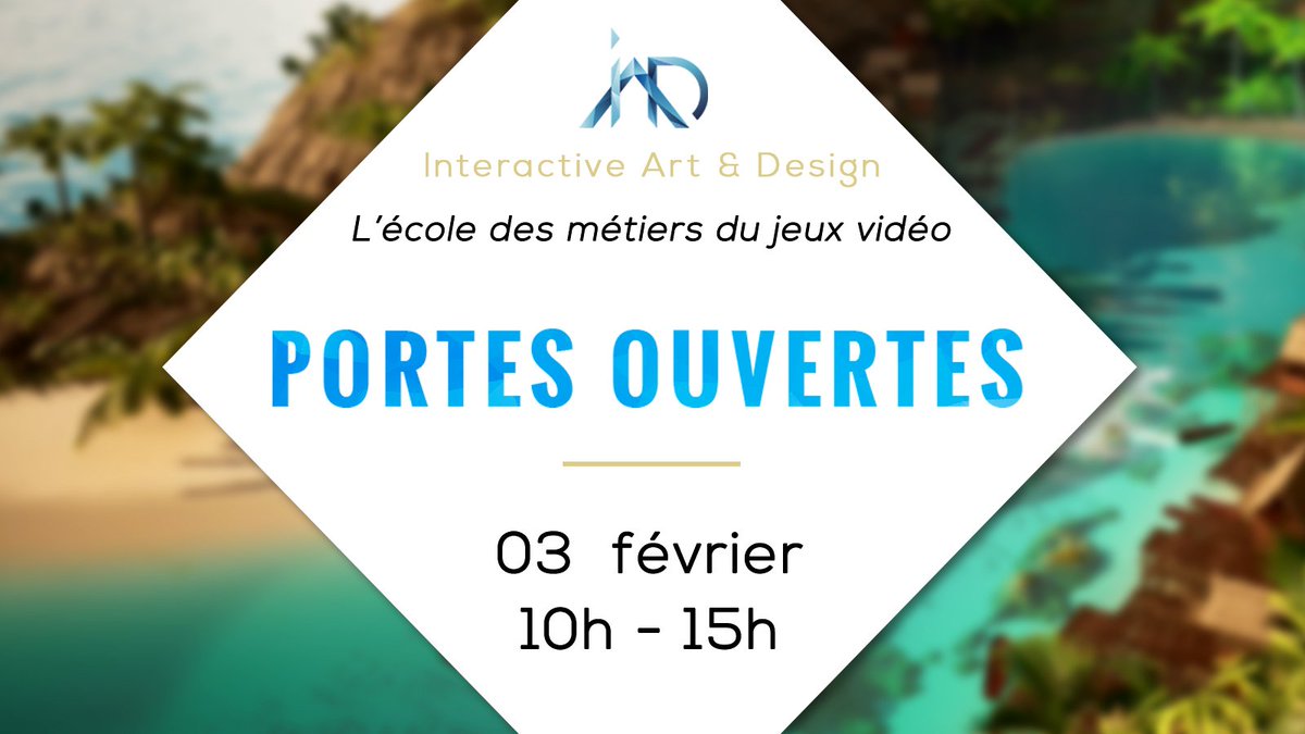 IAD_3D's tweet photo. 📅 À noter : Portes Ouvertes le 3 février !
💯 L'occasion de découvrir notre formation jeux vidéo mais surtout, d’aller à la rencontre de TES passions !!
🧐 Juste curieux? Viens aussi !
Qui sait? Tu te découvriras peut-être une vocation !
#iad3D #formation3D #Montpellier https://t.co/iciea6Hhq3