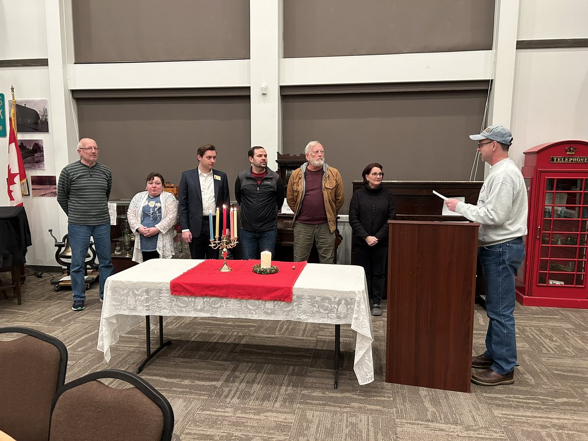 MVilleHistory's tweet photo. We had a great installation of officers ceremony last night. Thank you too all the members who stepped up to serve as trustees and officers .

2024 is going to be a fun year! https://t.co/tRkDwc4fYa