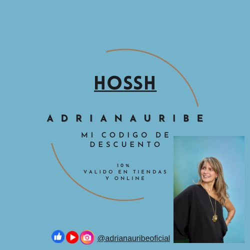AdrianaUribePyE's tweet photo. Holaaaa! Te cuento que HOSSH me acaba de nombrar embajadora de su súper tienda de ropa que amo y uso desde hace muchooo tiempo .  Por lo tanto tengo un código de descuento del 10% por si lo quieres usar en tiendas o vía online .  https://t.co/5Vrrtm56j8 Espero lo disfrutes💃❤️ https://t.co/GLO5PgsT2n