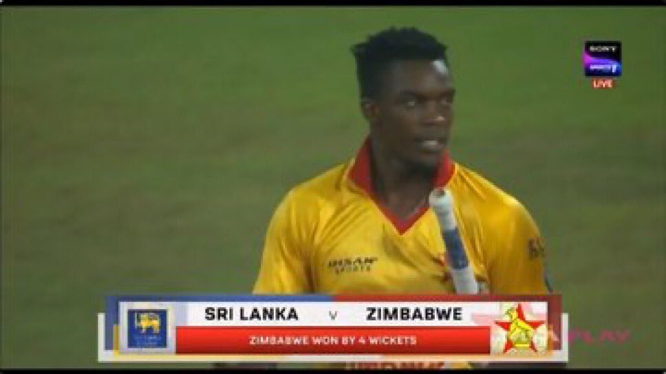 InfinityBars99's tweet photo. No Zimbabwe cricket fan will skip this post without liking. We have beaten Sri Lanka🔥🔥🔥🔥 https://t.co/F4rq2GO1qf