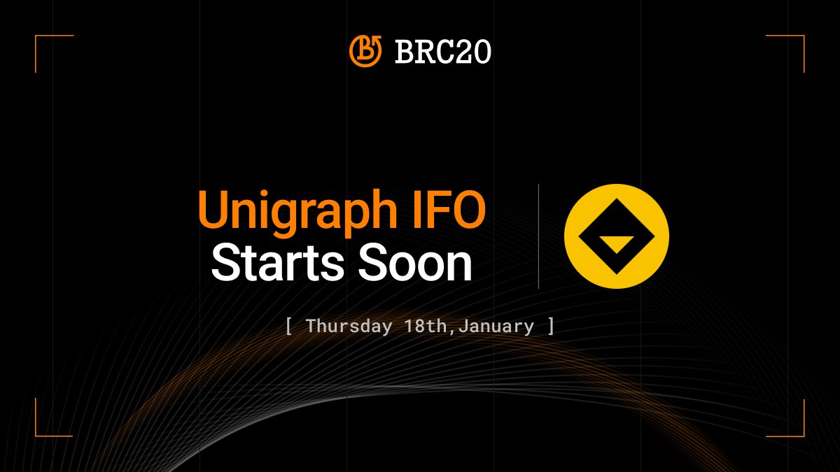 BRC20com's tweet image. Get Ready for the @unigraph_io IFO!⚡️

We are delighted to announce that the @unigraph_io IFO begins on Thursday, January 18th.

@unigraph_io aims to solve the indexer issue by creating the first open-source, decentralized indexer for #Bitcoin token standards. 

We are also…