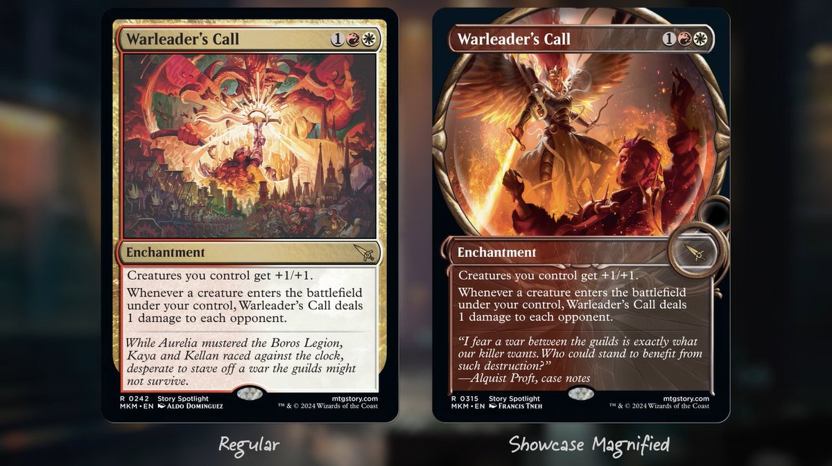 These Showcase Magnified cards really help to feel like we're in on the  action, hot on the scene! #MTGKarlov