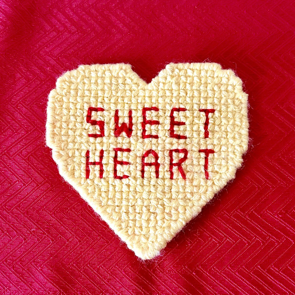 Sweethearts Candy Coaster 
{Yellow - Sweet Heart} 

Shop available coasters and coaster sets in my Square shop: 
justaskcassie.square.site/shop/coasters/8

#sweethearts #valentinesday #valentinesdaydecor #sweetheartscandy #yellowheart #yellowsweetheart #coasters #beveragecoaster #drinkcoaster