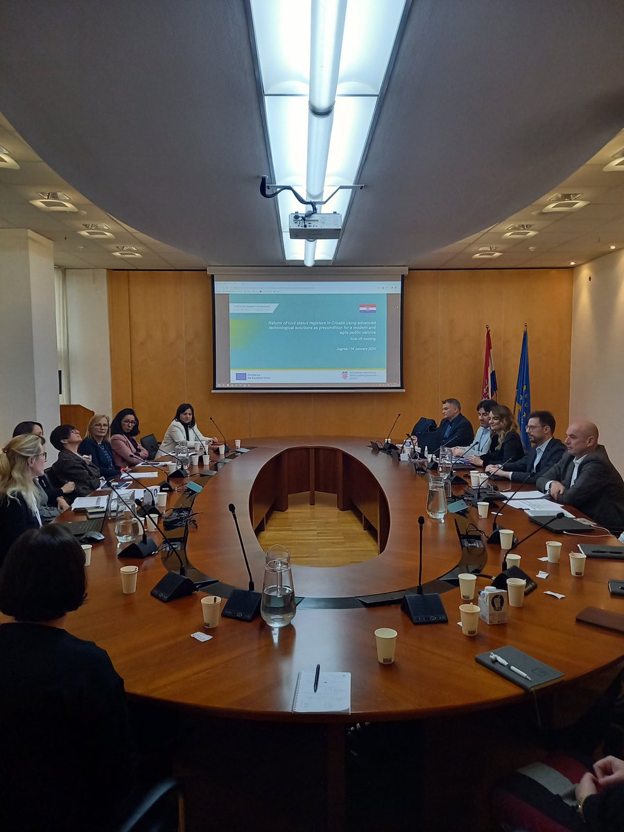 EU_reforms's tweet photo. 🙌We are proud to announce the launch of important #TSI project with #Croatia.
📍This project will support integration of the #CivilStatus data registers into one register providing accurate and up to date #data, with the use of advanced technological solutions. https://t.co/tqaTp30k0t