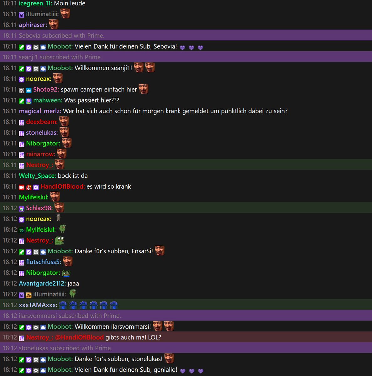 HandOfBlood's tweet photo. digga ich hab nen offline chat oder wie das heißt ich heule 😭😭😭😭 https://t.co/XiN65iccox