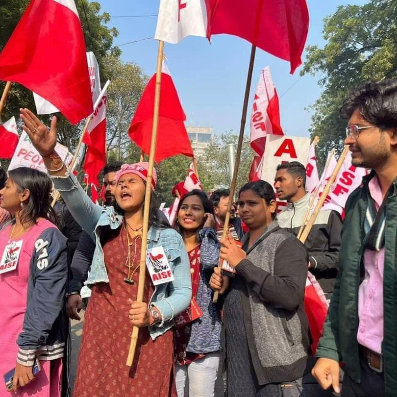 Subhra_Lanu's tweet photo. 16 students organisations came together under the banner of United Students' of India  to march for students rights at Jantarmantar 
#RejectNEP , #RejectCUCET #RejectNEET ,#EnactBNEGA ,#RejectBJP ,#SaveEducation, #SaveNation 
#AISF_Odisha , #AISF
@AisfOdisha @AISFofficial https://t.co/dKQM7QFDza